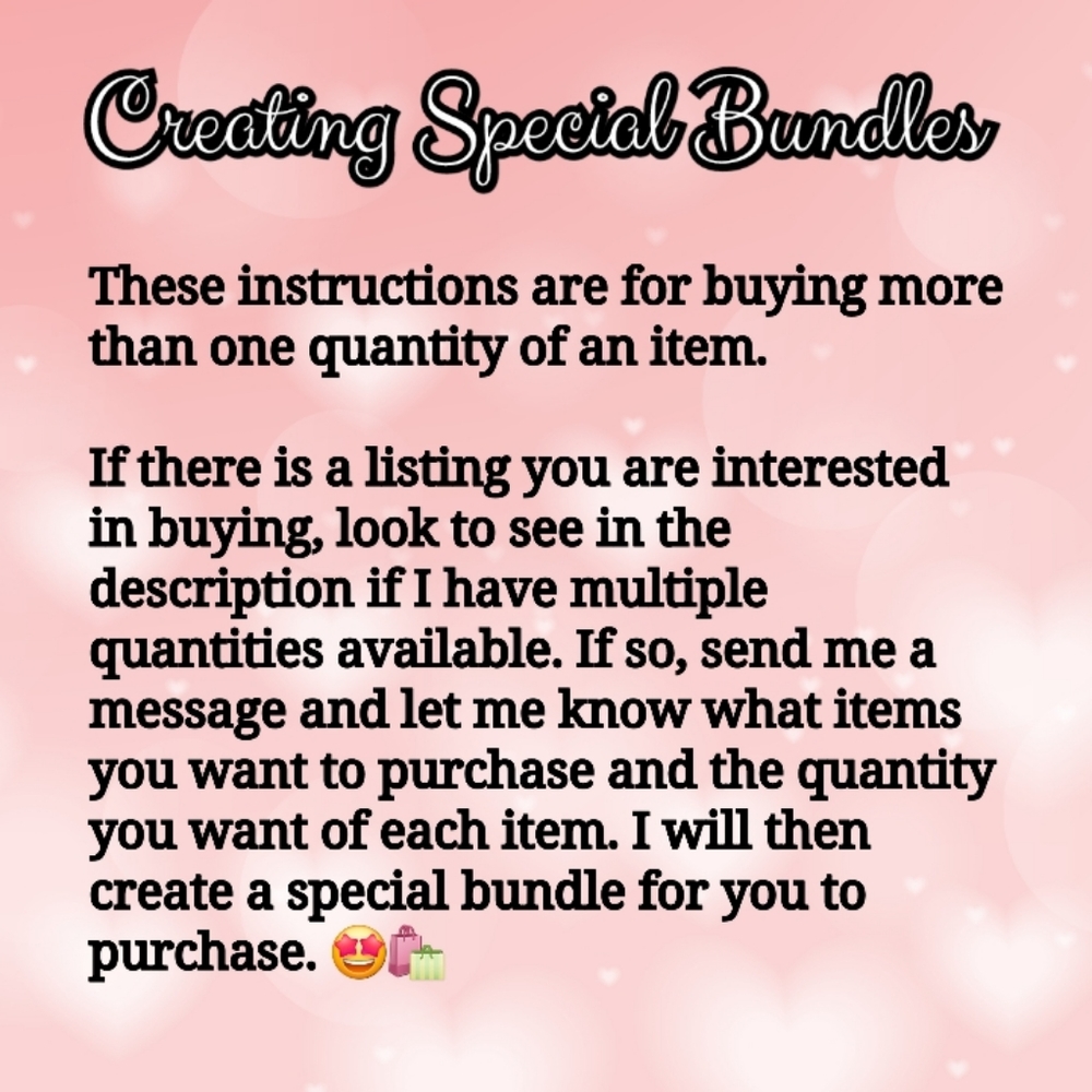 Creating Special Bundles ✨️